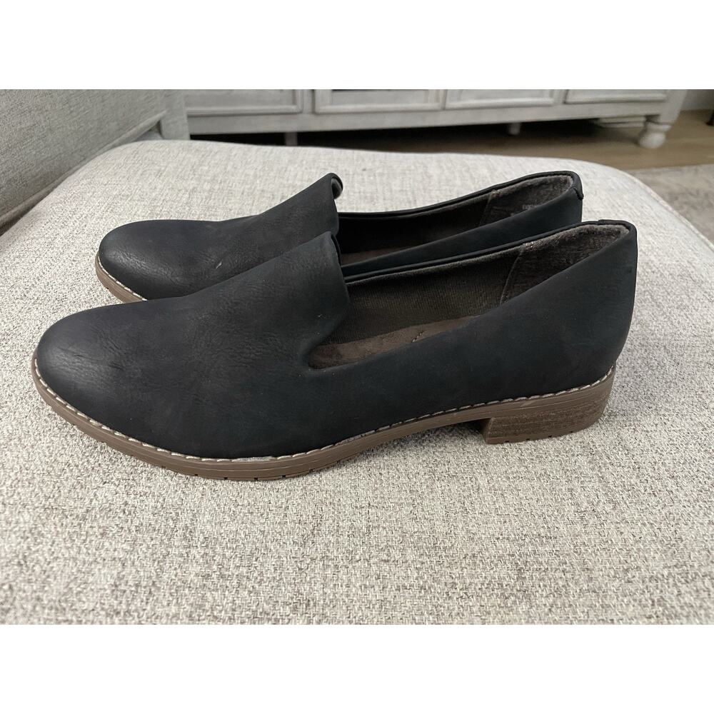 Euro Soft by Sofft Shoes 8.5 Wayfield Slip On Loafers Black Faux Leather Womens - Picture 4 of 7